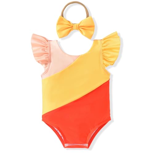 Toddler Girl Baby Ruffles Mermaid Fish Scale Swimsuit One Piece Swimwear Bathing Sunsuit