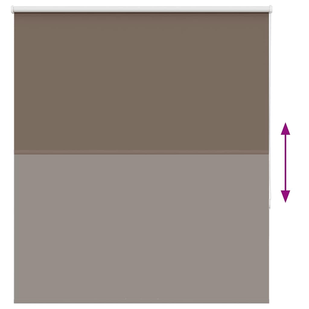 vidaXL Store Enrouleur occultant café 130x130cm Largeur du Tissu