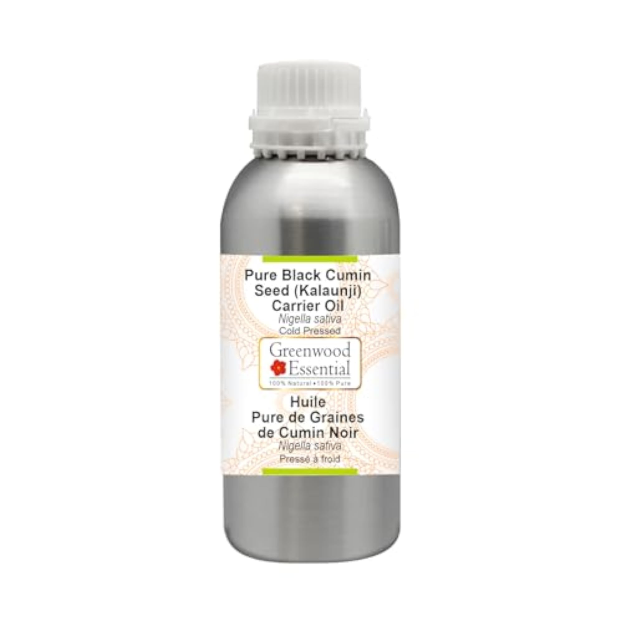 Pure Black Cumin Seed Oil, Cold Pressed & Natural