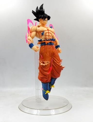 Image of Dragon Ball Z Goku Ultra Instinct Action Figure | Powerful Anime Collectible PVC Statue with Energy Aura | Standing Goku Figurine with Base for Fans & Collectors