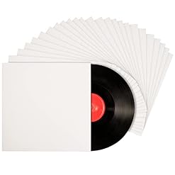 BELLE VOUS Pochette Vinyle 33 Tours Blanche de 12 Pouces (Lot de 25) – L31 X l31 cm – sans Trou Central, Protection… - Les Beatles, Paul McCartney, John Lennon, RIngo Starr, George Harrison