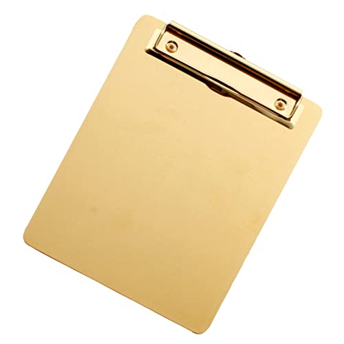 Tablette d'écriture A4 dorée pour prendre des notes avec style au bureau et à l'école