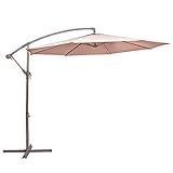  Parasol excéntrico Beige de Aluminio de 300 cm - LOLAhome