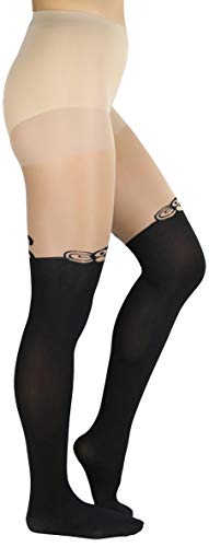 Image of ToBeInStyle Women's Cute Thigh High Printed Character Tights