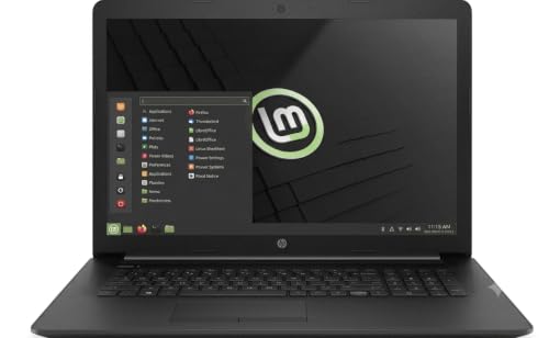 HP 17 Business Laptop - Linux Mint Cinnamon - Intel Quad-Core i5-10210U, 32GB RAM, 1TB PCIe NVMe SSD + 1TB Storage HDD, 17.3' Inch HD+ (1600x900) Display
