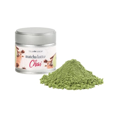 TEA SHOP - Matcha Latte Chai 30g - Té verde con especias, aromatizado con sabor a canela y vainilla