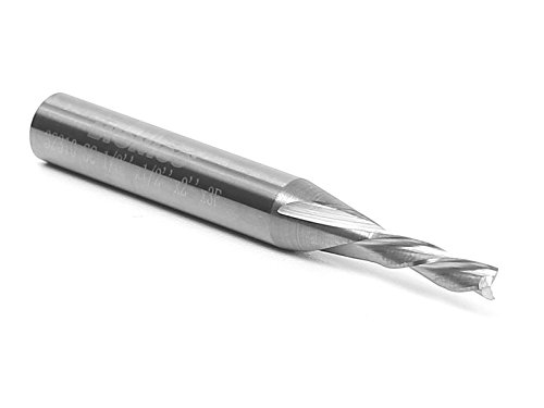Image of YONICO Downcut Router Bits Spiral 3 Flute Solid Carbide CNC End Mill 1 /8-Inch Dia. 1 /4-Inch Shank 32310-SC