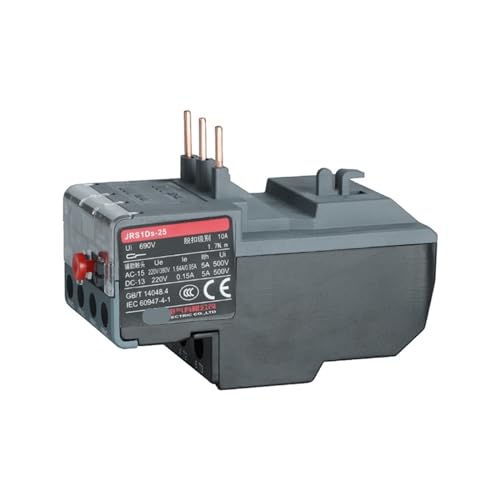 Protector térmico regulable JRS1DS-25/Z con rango 7-10A y rearme seleccionable 4