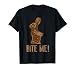 Bite Me Funny Chocolate Easter Bunny No Butt Rabbit Tail T-Shirt