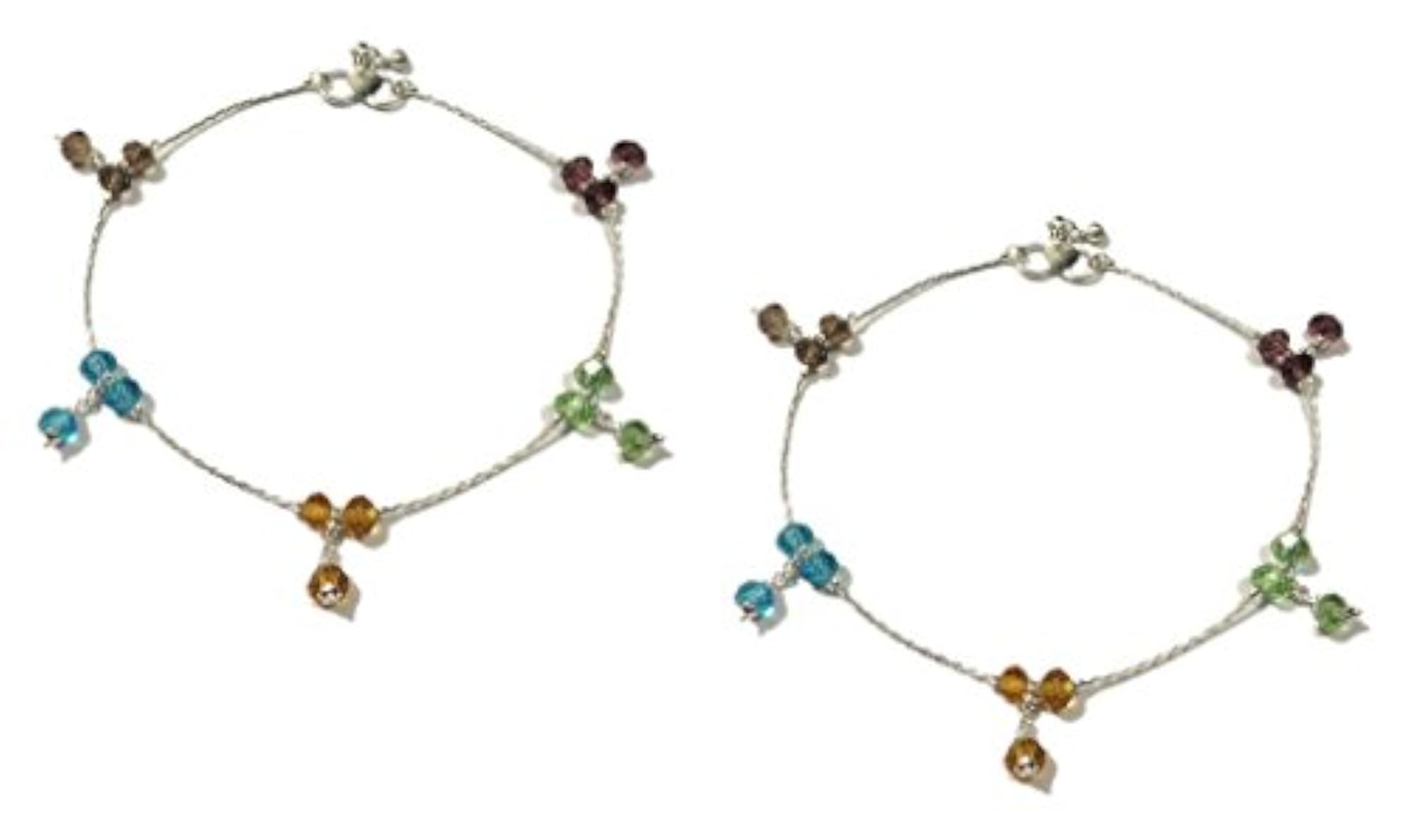 Women's Style Diva Silver Alloy Anklets, Fashion Accessory
