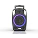 Altec Lansing SoundRover 50 Wireless Bluetooth Speaker with Multi Light LED Lights, Portable Speaker with Microphone Input, Boombox Handle, DJ Speaker with 6 Hour Battery and True Wireless Pairing