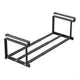 Hasaller Scarpiera allungabile grigia da appendere, 40-70 cm, in acciaio al carbonio, organizer da porta con ripiani per armadio da cucina, armadio, bagno