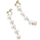 [R-days代官山] 淡水パール ロング イヤリング レディース パール 大ぶり 揺れる おしゃれ 痛くない シンプル ゴールドカラー 日本製 （イヤリング）