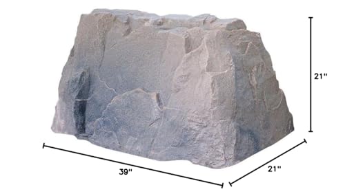 Replicated Rock - Long - Riverbed (Riverbed) (21" H x 39" L x 21" D)