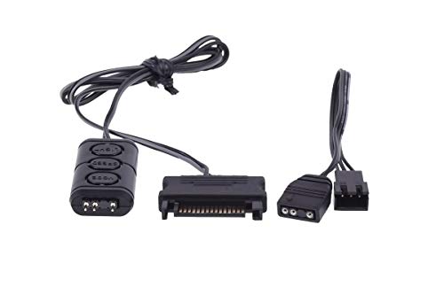 Alphacool 15360 Aurora Eiscontrol Adressable RGB Controller - Noir Modding Lumière Flex