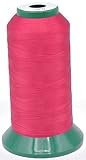 Specifications: 120/2 (No. 40) / 2,000 m (2,000 m) Material: 100% polyester Colors available: 600 colors Main Use: Sewing machine embroidery High tech sewing thread with a luster that exceeds rayon yarn, rich color and feel sublime