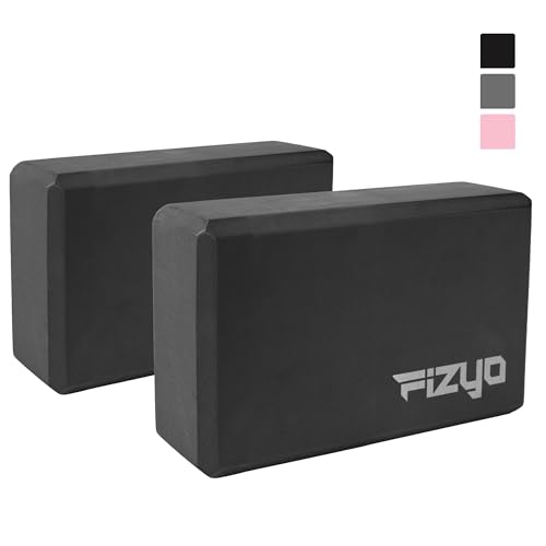 Fizyo Bloques de yoga de espuma EVA antideslizantes para yoga, pilates, fitness, yoga para estabilidad y estiramiento
