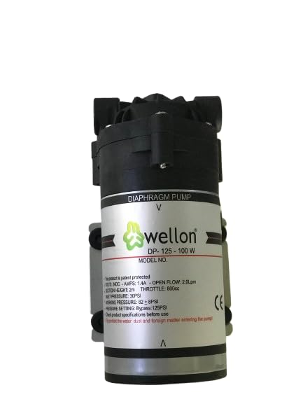 Image of Wellon RO Booster Pump + SMPS Combo Kit (100 GPD) with Float Valve, Fittings & 2 Meter 3 /8 inch CCK Pipe
