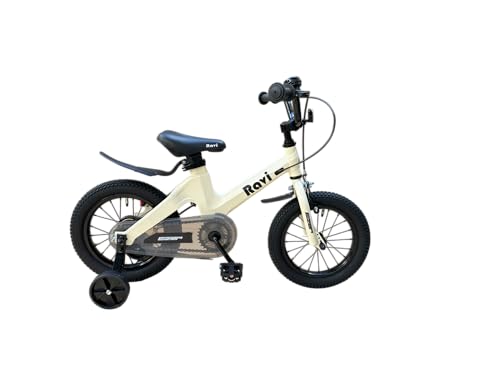 Eizer(アイゼル) 子供用自転車 4歳~10歳 超軽量マグネシウム合金 幼児用 補助輪付 男の子 女の子 プレゼント Ravi ラビ バニラ 14インチ