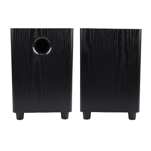 Acogedor パッシブサブウーファー 6.5 インチ 100W ホームシアタースピーカー、ステレオアンプレシーバー用重低音オーディオシステム、MDF 木製仕上げ
