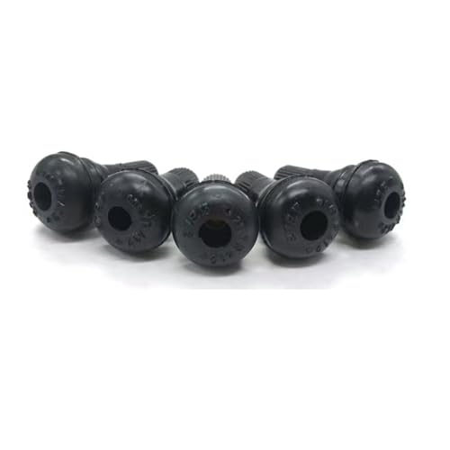 Uiivup 5 Pcs TR412 Tubeless Valve stem, Suitable for Tires of Motorcycles, Cars， Tubeless 0.453 Inch 11.5mm Rim Holes on Standard Vehicle Tires