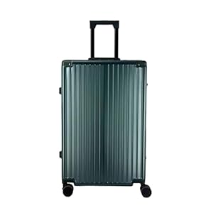 Cooleben Exklusiver Hartschalenkoffer aus Premium-PP-Material | 360° Luxury-Drehrollen + TSA High-Security Schloss + Aluminium-Teleskopgriff von Luxus-Qualität (Grün, L-28inch)
