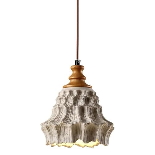 Lustre suspendu en béton pour une ambiance chaleureuse de restaurant ou balcon