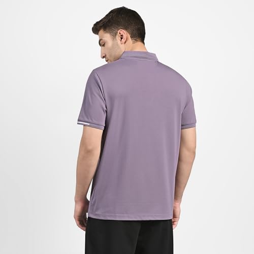 Image of Skechers Men Rayon Blend Solid Regular Fit T-Shirt