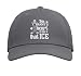 On that Ice Hockey Nanny Grandma Ice Hockey Player Nanny Adjustable Printed Baseball Hat, Slate Grey