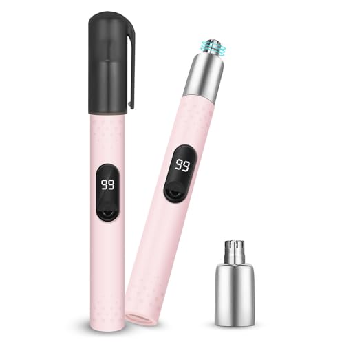 鼻毛カッター レディース メンズ 耳 鼻毛切り LCD電力量表示 水洗い可能 USB Type-C充電式 エチケットカッター 低騒音 小型 持ち運び便利 おしゃれ 男女兼用 若い男女に最適