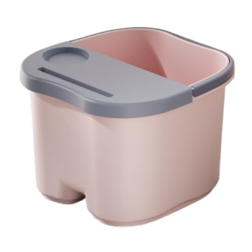 Bañera plegable para pies con tapa color rosa miniatura 1