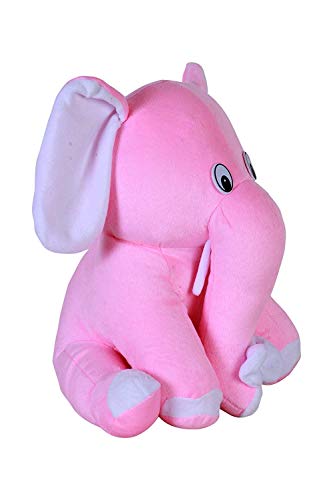 Image of Pikaboo Elephant Soft Toy,Baby Elephant Pink for Kids,Pink Elephant,Elephant for Kids,Cute Little Elephant
