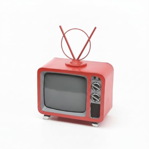 Téléviseur miniature avec antenne pour décor de studio photo et soirées