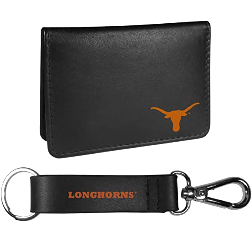 Siskiyou Sports NCAA Texas Longhorns Weekend Bi-fold Wallet & Strap Key Chain, Black, One Size