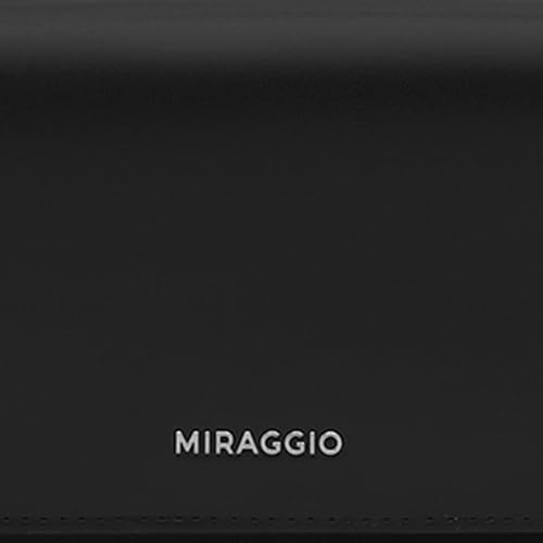 Image of Miraggio Carly Wallet with Adjustable & Detachable Strap | Two Main Compartments | 4 Card Slots | Women Wallets | Gift Items for Women (Black)
