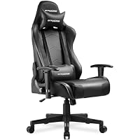 Gtracing Ergonomic Gaming Chair with Headrest & Lumbar Support (Dark Black)