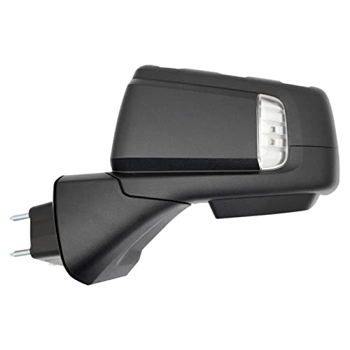 image for TRQ Driver Side Power Heated Folding Mirror with Spotter Glass Texture