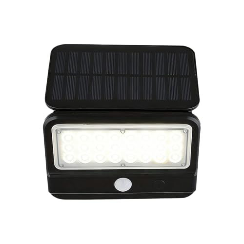 Proyectores de exterior – Lámpara de sensor de 3 modos de 180 grados, luces solares para exteriores con iluminación de seguridad de alta eficiencia y resistente a la intemperie, ahorro de energía