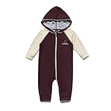 BONVERANO Baby Junge EIN stück 3/4 der ärmellänge UV-Schutz 50+ Badeanzug MIT Kapuze Reißverschluss