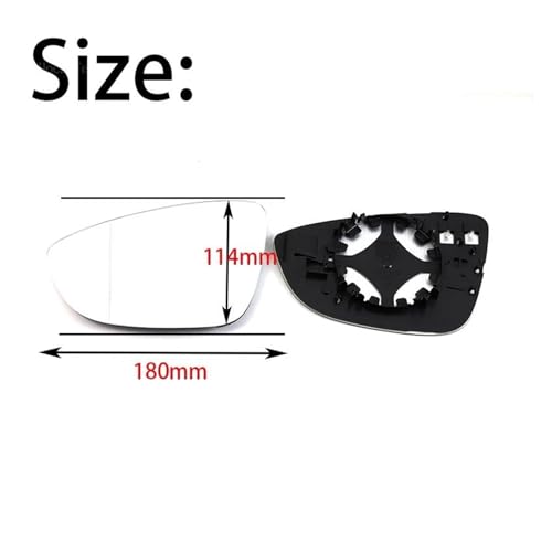 Miroir d'aile chauffant côté droit VW Passat B7 Jetta MK6 Scirocco EOS A5