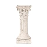 Howard Elliott Temple of Portunus III Sculpture for Home & Garden Decor, Decorative Ancient Ruin Architectural Column Resin Statue, Figurine for Tabletop, Bookshelves & Home, 3.25 x 3.25 x 8 Inch