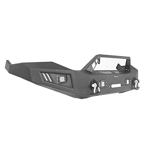 u-Box Ram 1500 Front Bumper Discoverer Full Width Bumper w/Winch Plate & 4 ×18W LED Spotlights for 2013-2018 Dodge Ram 1500 (Excluding Rebel) - Thumbnail 6