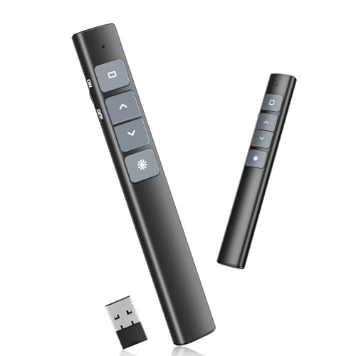 Presentation Clicker Remote PPT PowerPoint Clicker 2.4GHz Hyperlink Wireless Presenter Remote PowerPoint Clicker for Classrooms Lecture Halls Conference Rooms Exhibition Halls