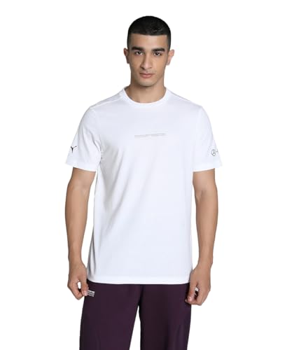 Image of Puma Men's Cotton Solid Printed MAPF1 Two Tone Polo Regular Fit T-Shirt