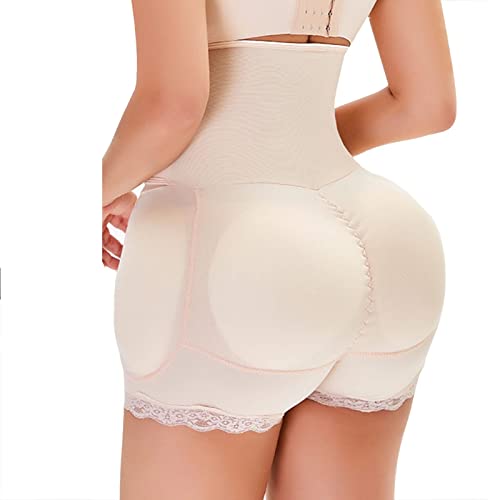 Bsdsl Damen Butt Lifter Höschen Hüfte Push Up Hose Po Gepolstert Hip Enhancer Shapewear Miederslip Padded Miederhose Figurformender Miederpant Unterhose (Color : Beige, Size : M) Cover