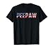 USA Patriotic Peepaw American Flag Design 4th of July Peepaw Women Men T-Shirt