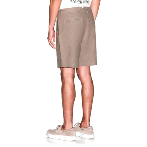 Short en lin vert homme Armani Exchange bermuda léger été vêtement chic - 2