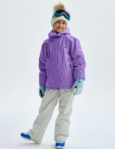Gemyse Girl'S Waterproof Ski Snow Jacket Fleece Windproof Winter Jacket With Hood thumb #3