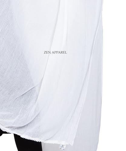 Image of Zen Women's Solid Premium Cotton Dupatta 2.25 Meters 100% Pure Cotton