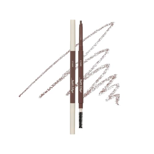 Image of ETUDE Bare Edge Brow Pencil, Eyebrow Pencil, Slim 3D Hexagon, Natural Looking, Korean Makeup, Beauty, Natural Brown (0.003 Ounce)